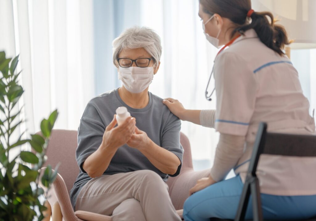 patient listening to a doctor